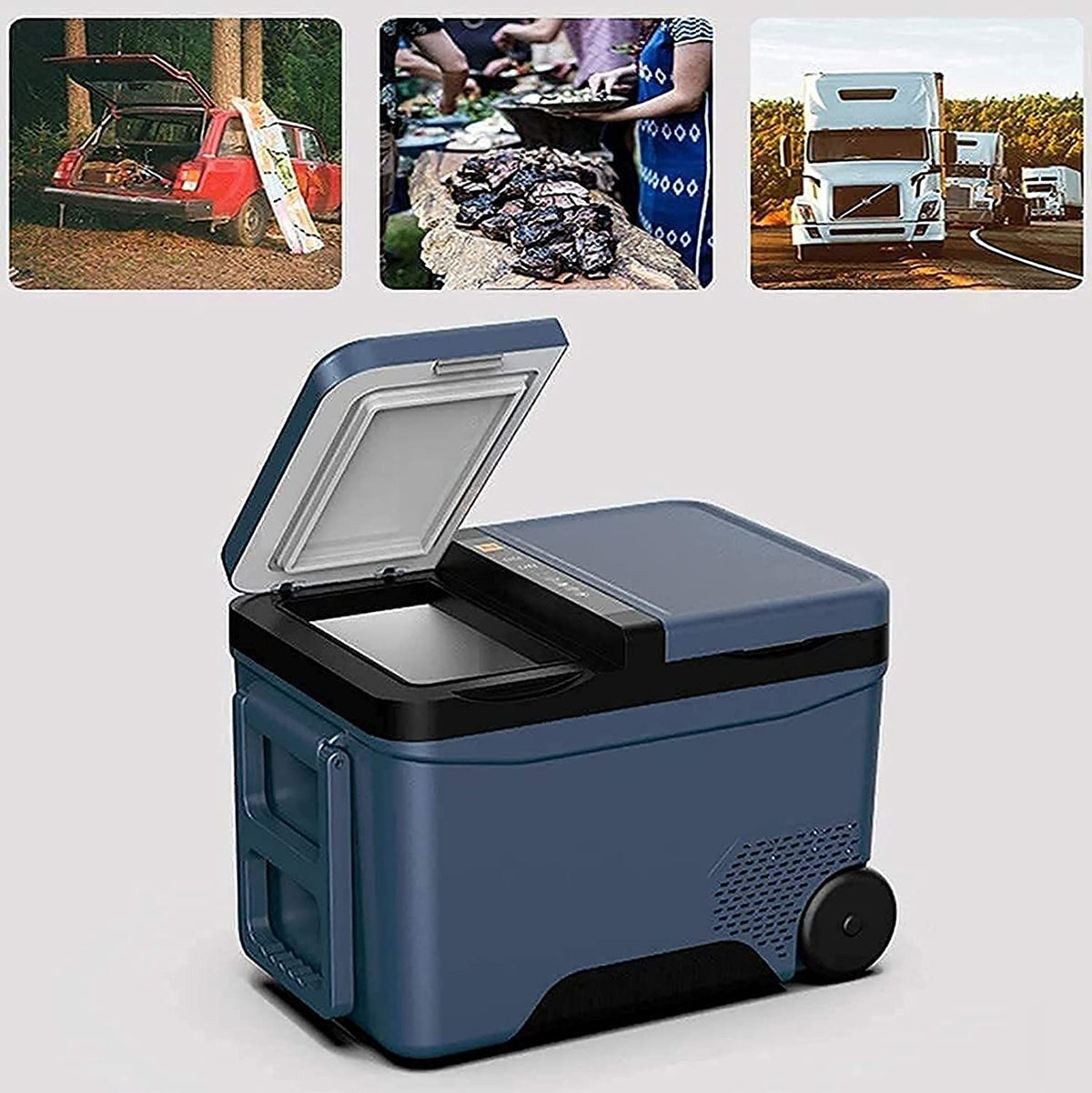 Dual-Zone Portable Car Refrigerator, 35 L
