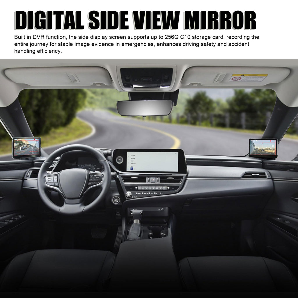 Digital Side-View Mirror System with DVR