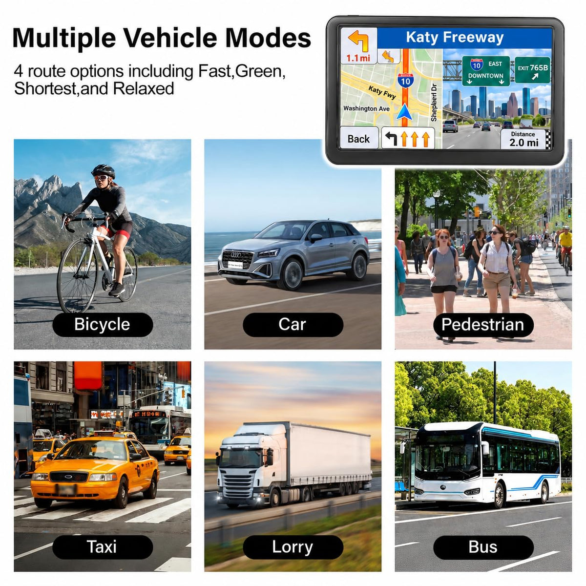 Seven-Inch Touchscreen GPS Navigator for Cars and Trucks