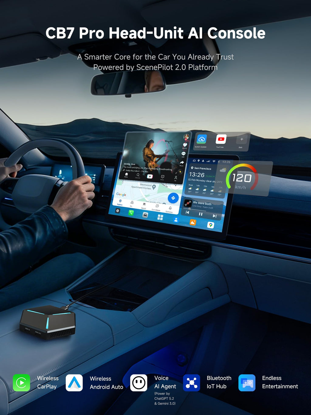 Android CarPlay and Android Auto Adapter Box