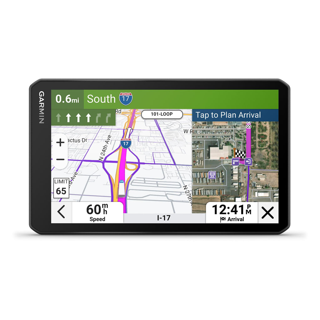 Truck GPS Navigator in Multiple Display Configurations