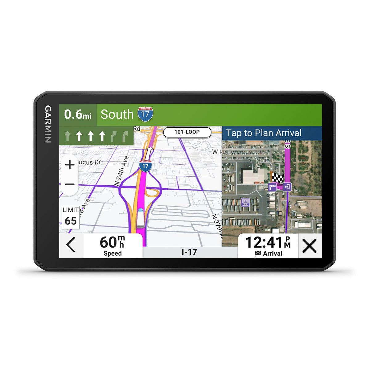 Truck GPS Navigator in Multiple Display Configurations