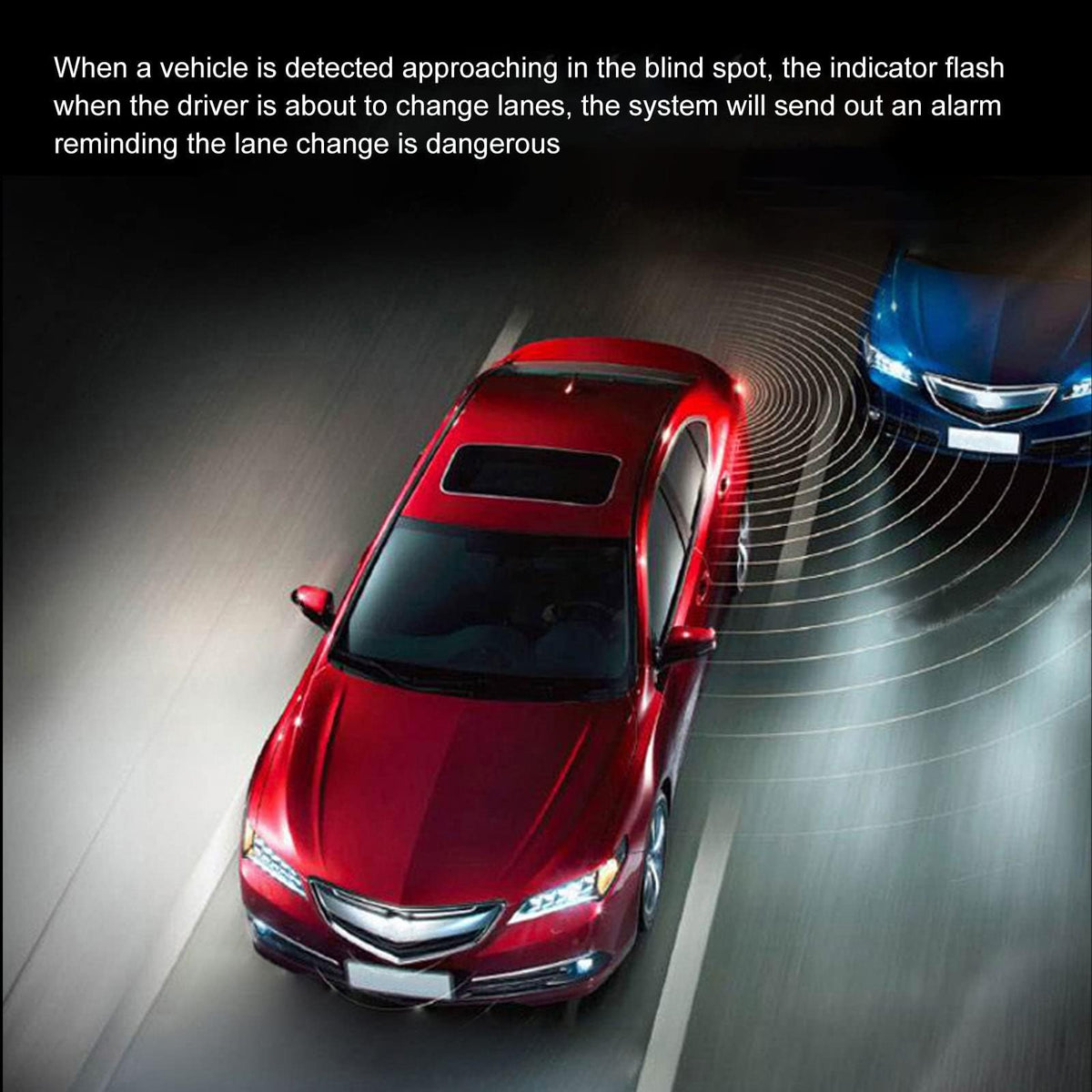 Two-Probe Ultrasonic Blind Spot Warning Kit