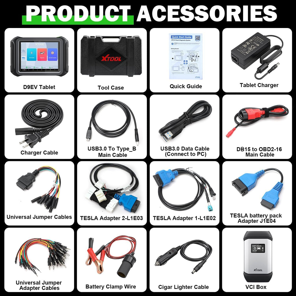 D9EV Diagnostic Scanner with EV Battery Analysis
