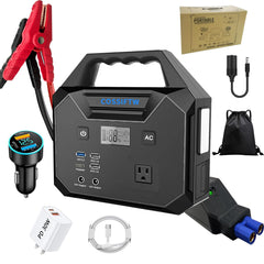 12V Jump Starter with AC, USB and DC Power Outputs