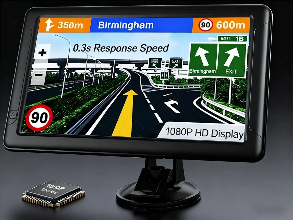 Nine-Inch GPS Navigator with FM Audio Transmission