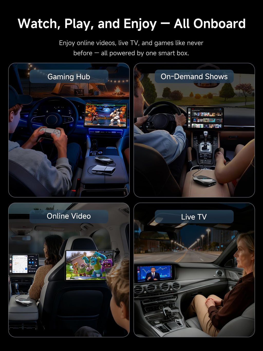 Wireless CarPlay Adapter and Android Media Box Options