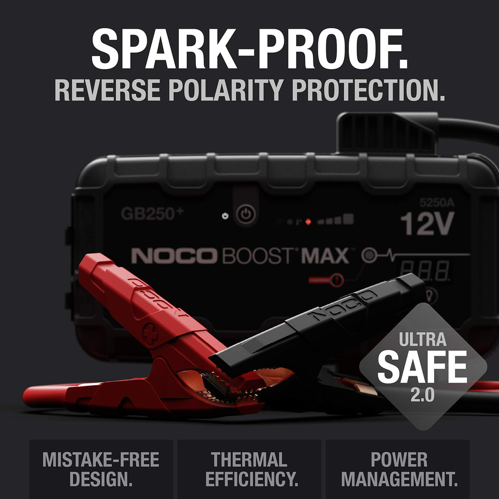 GB250 12V Jump Starter with LED Light and Case