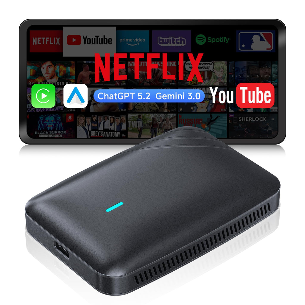 Wireless CarPlay Adapter and Android Media Box Options