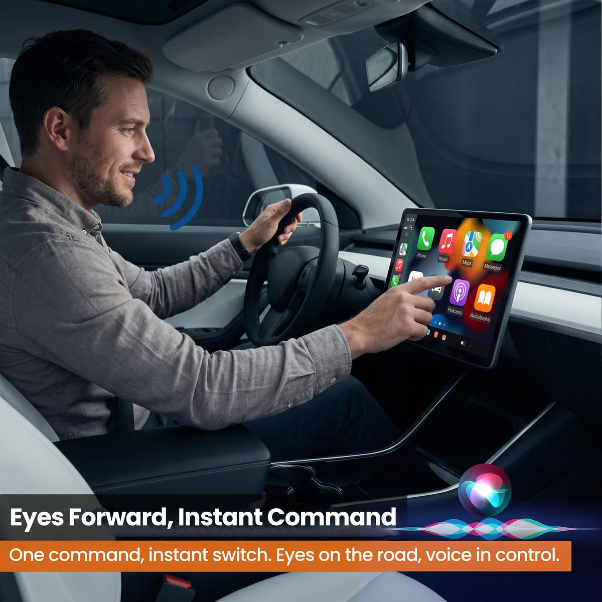 CarPlay and Android Auto Module for Tesla Model 3/Y